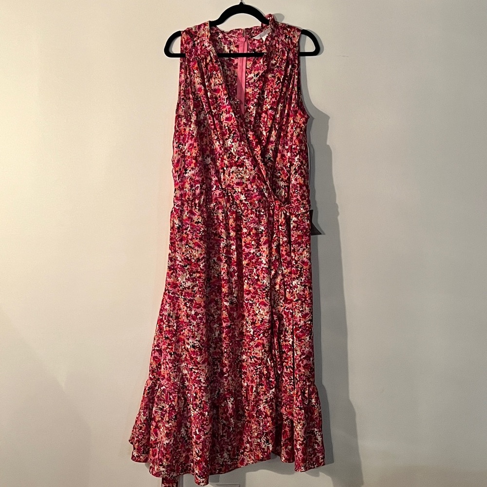 NWT Nordstrom London Times faux wrap floral dress 18W